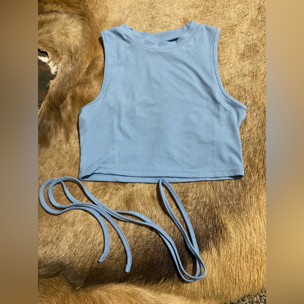 Blue tank top